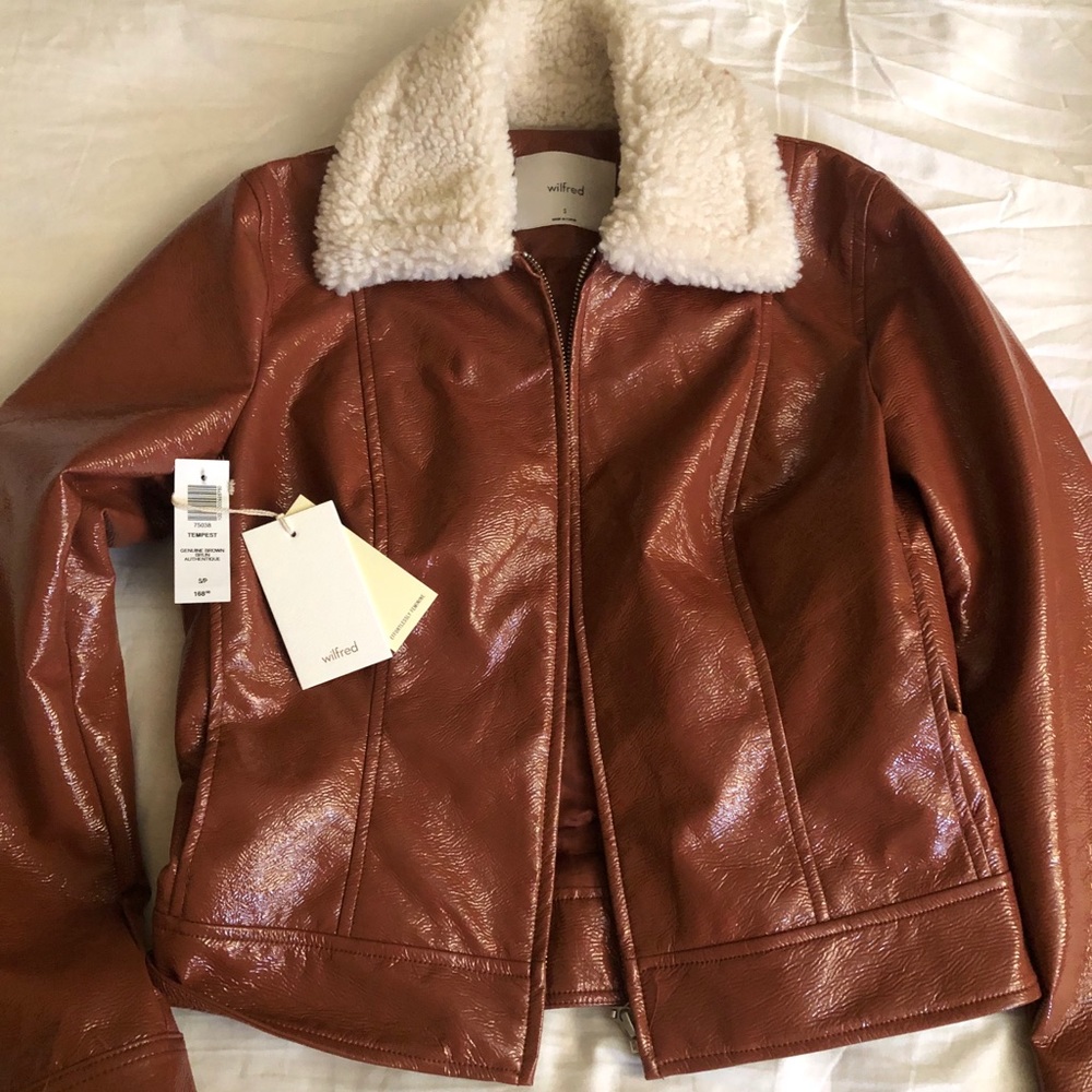 Aritzia Vinyl Jacket